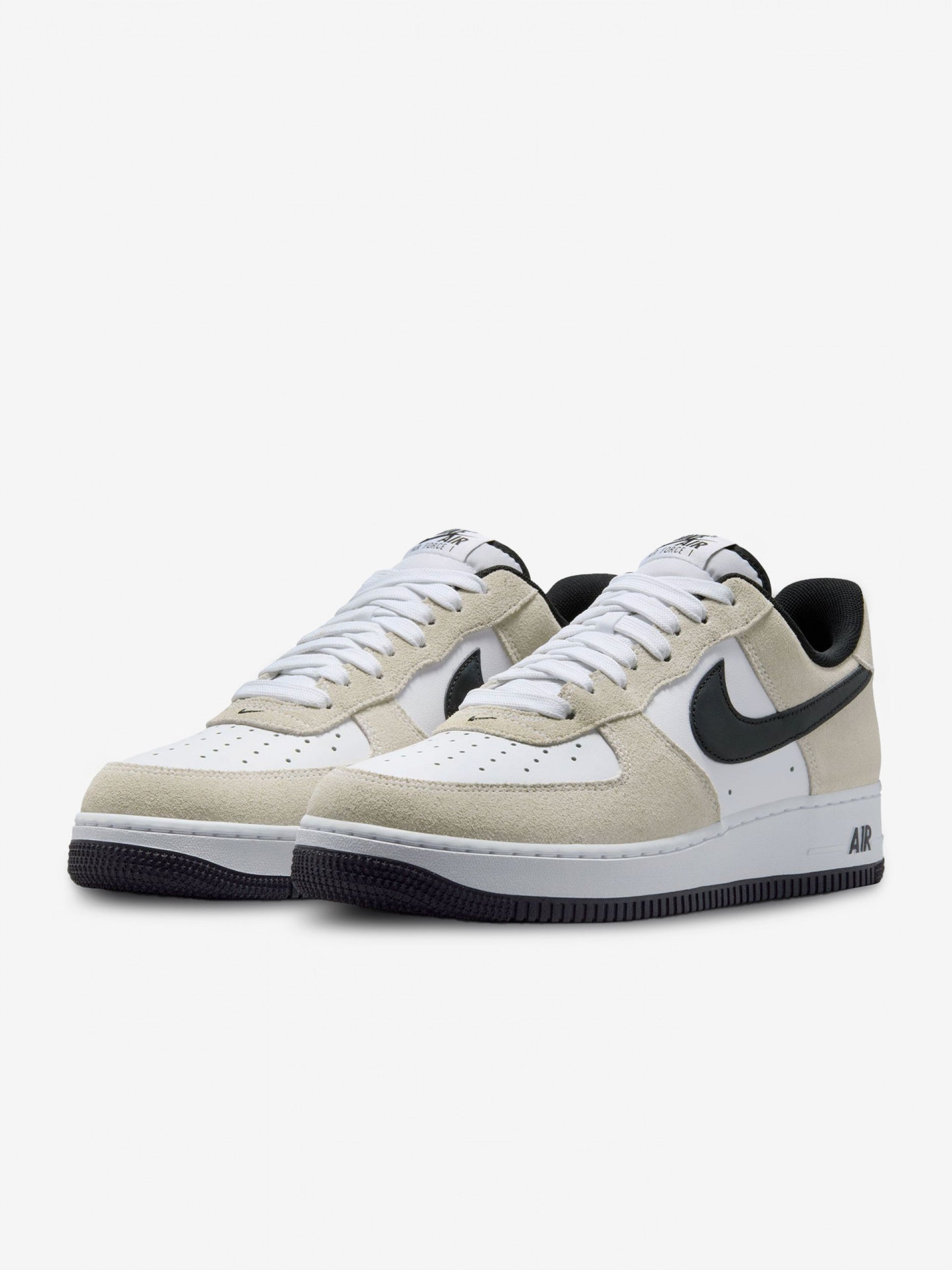 Nike Air Force 1 Low – Beige/Schwarz/Weiß