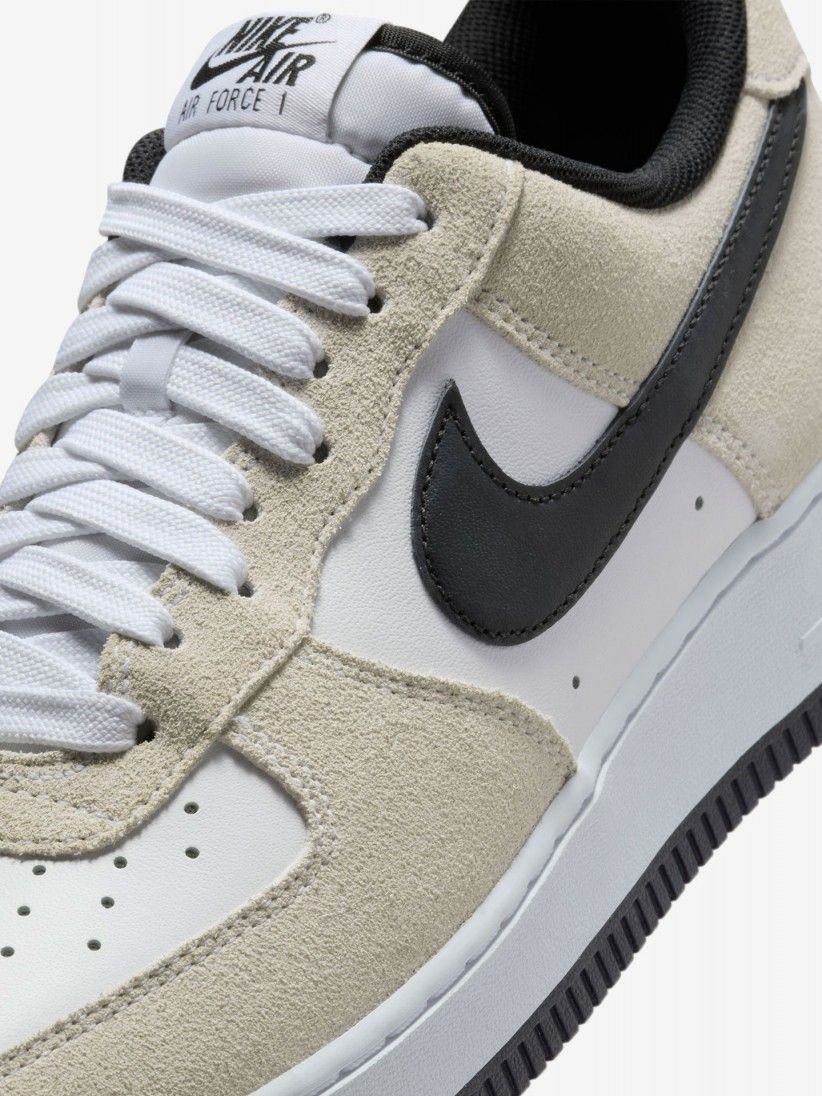 Nike Air Force 1 Low – Beige/Schwarz/Weiß